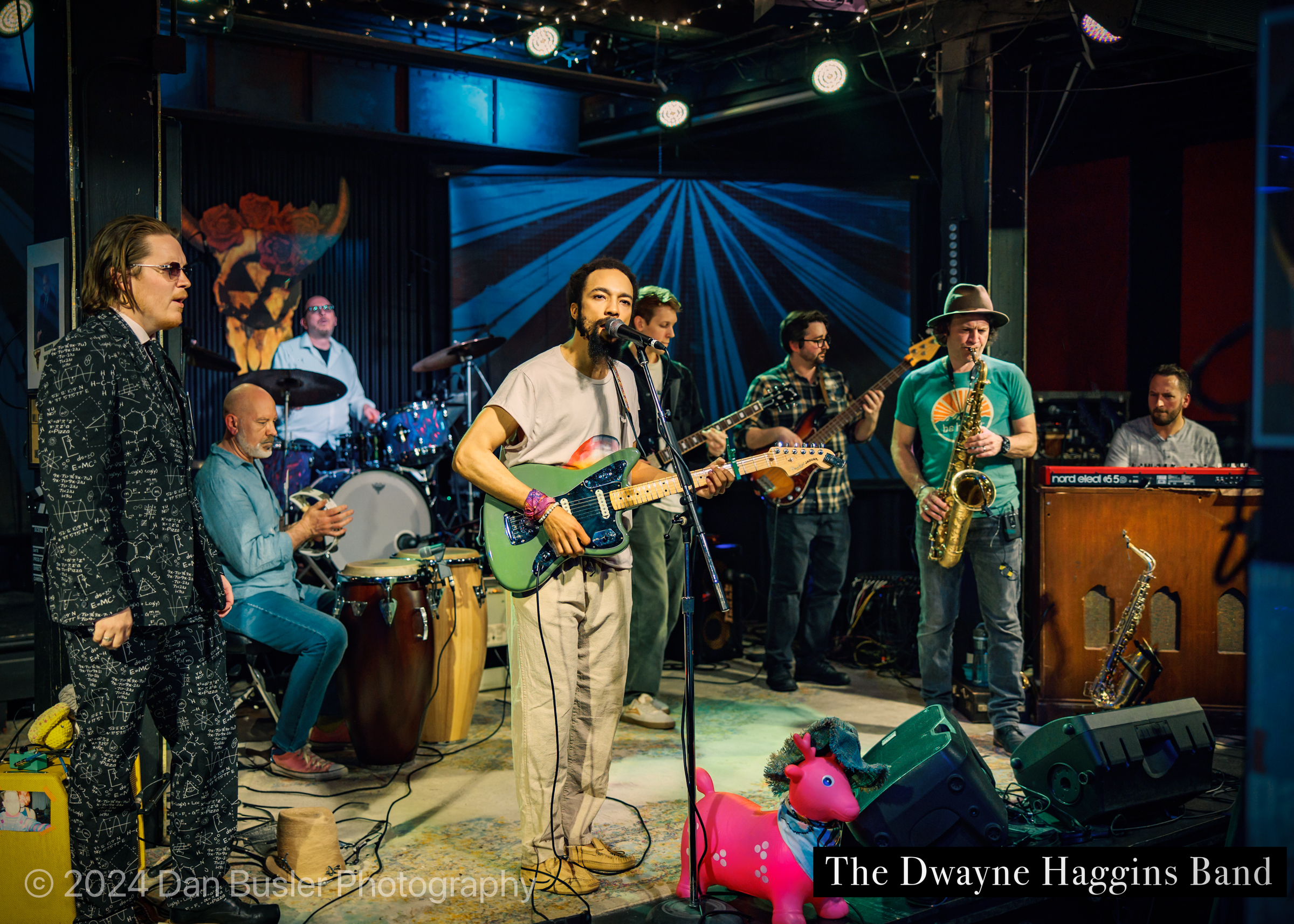 an image of the dwayne haggins band on stage at the extended play sessions in norwood ma